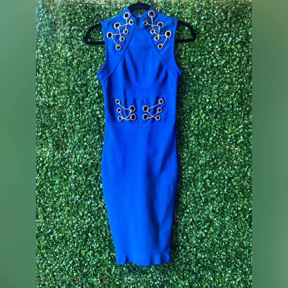 Royal Blue Bodycon Dress- D55